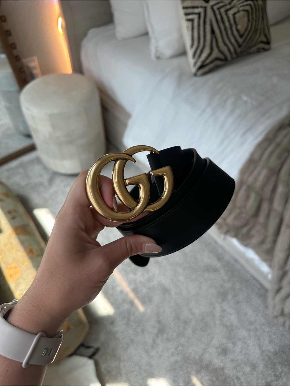 Black Gucci Belt